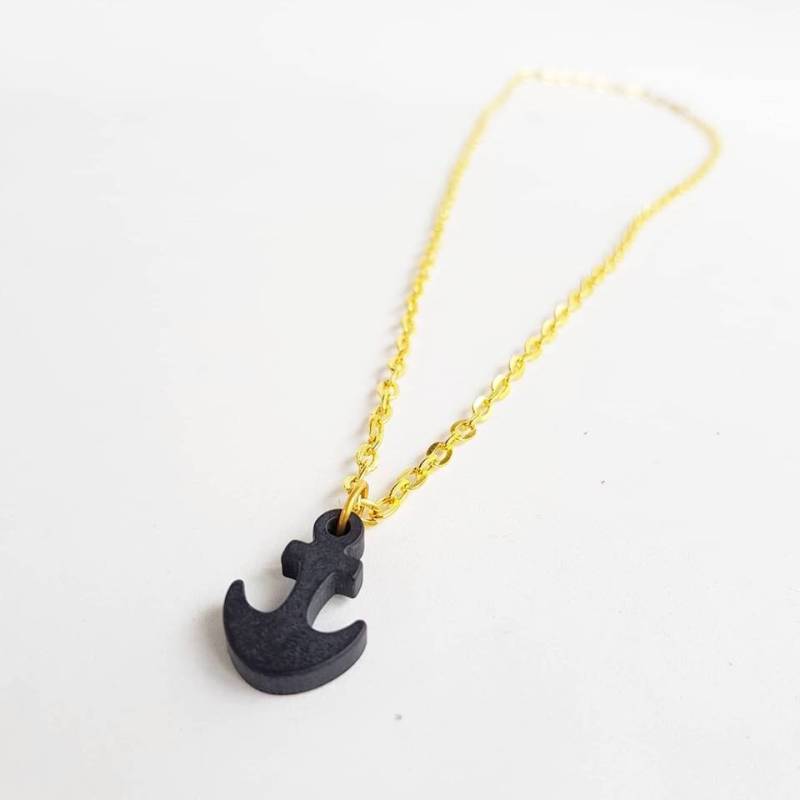 Zierliche Halskette, Ankeranhänger, Meeresschmuck, Coole Geschenkideen, Einfache Halskette Mit Anhänger, Goldene Zierlicher Halsreif von TresJoliePT