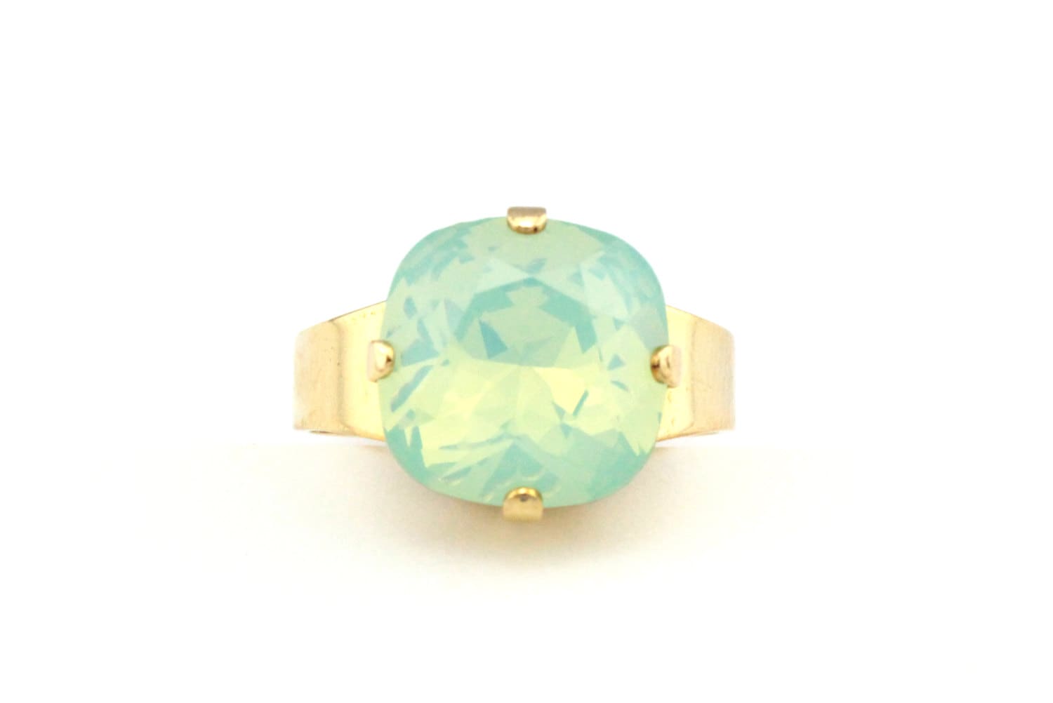 Kissengeschliffener Swarovski-Kristall Aus Chrystolit Opal 12mm von TresaJewelry
