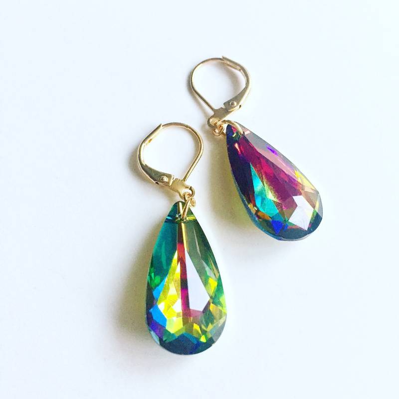 Swarovski Kristall Tropfen Ohrhänger von TresaJewelry