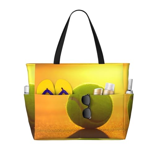 Große Kapazität, Strandtasche, wasserdichte Strandtasche für Damen, springende Wale, faltbare Strandtasche mit 7 Taschen und Reißverschluss, für Reisen, Fitnessstudio, Pool, Urlaub, Einkaufen, Arbeit, von Tresila