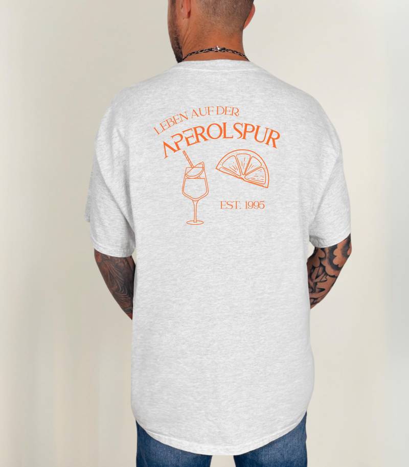 T-Shirt „Aperolspur" Sommer Drinks Aperol Spritz Geschenk Für Freund Freundin Good Vibes Personalisiertes Shirt Geschenkideen von TresjolieDesignshop
