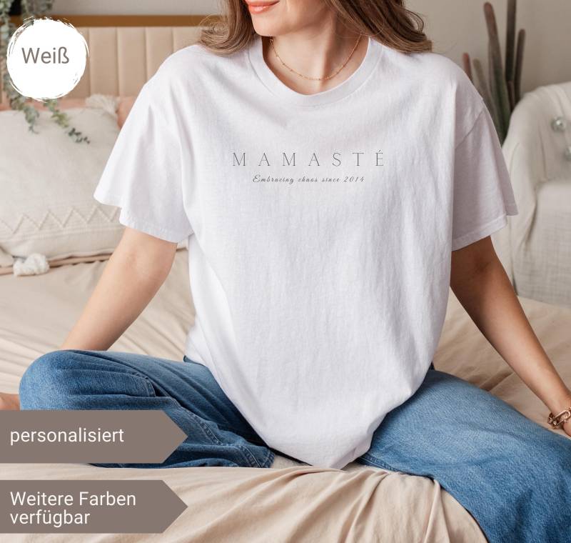 T-Shirt Mamasté Geburtstag Geburtstagsgeschenk Persönliches Geschenk Ideen Danke Mama Geschenkidee Muttertag Geschenkideen Personalisiert von TresjolieFamily