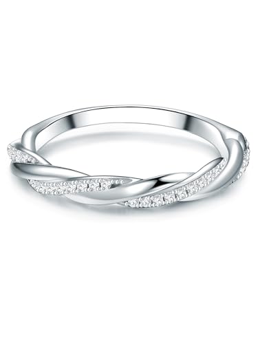 Trilani Damen Ring aus 925/- Sterling Silber mit Zirkonia von Trilani