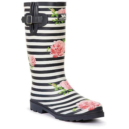 ELENA - FEMALE WELLY-39-FLORAL STRIPE von Trespass