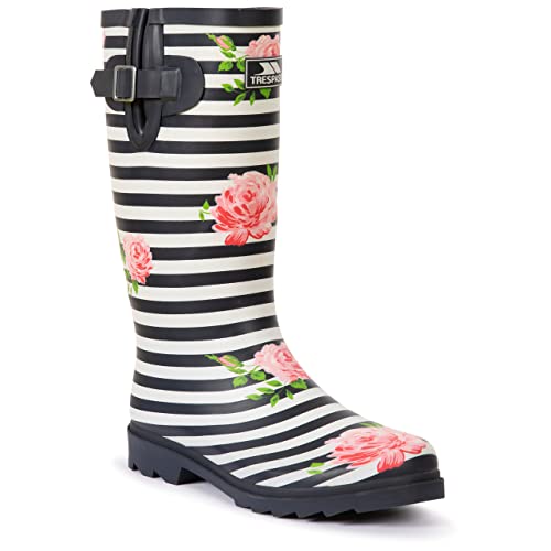 ELENA - FEMALE WELLY-41-FLORAL STRIPE von Trespass