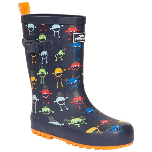 PUDDLE - KIDS WELLY-31-MONSTER PRINT von Trespass