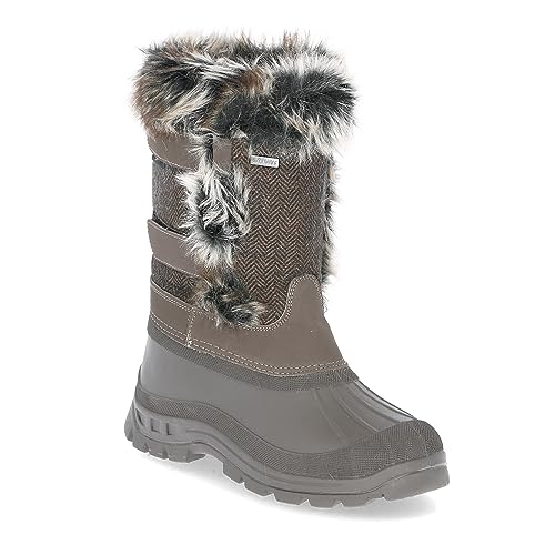 Trespass Damen Brace Schneestiefel, Braun (Peat), 39 EU von Trespass