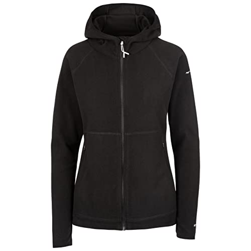 Trespass Damen Fleecejacke mit durchgehendem Reißverschluss, Schwarz , 50 von Trespass