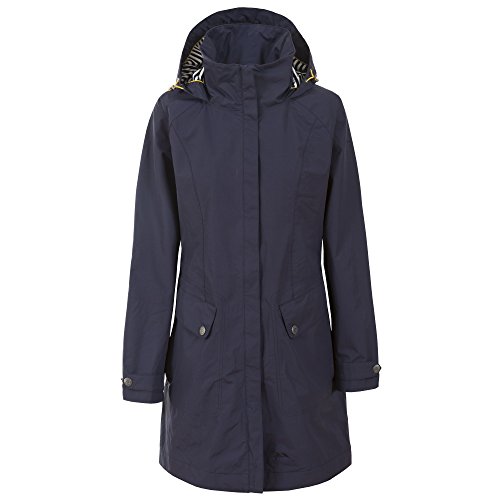 Trespass Damen Regenjacke Rainy Day wasserfest, mit Kapuze (2XL) (Tintenblau) von Trespass