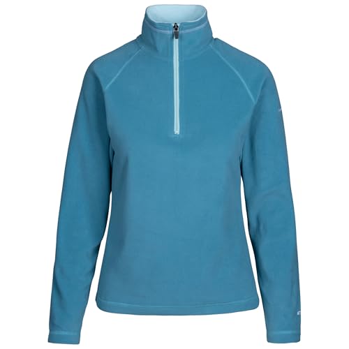 Trespass Damen Skylar Ultralight und Half Zip Microfleece 130gsm (1er Pack), Storm Blue, L von Trespass