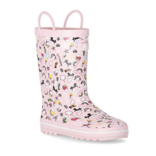 Trespass Girls Starryton Printed Pull On Welly von Trespass