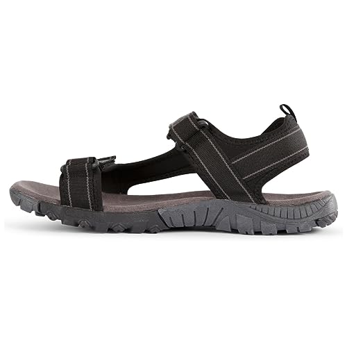 Trespass Herren Alderley Sandalen, Schwarz (Black), 42 EU von Trespass