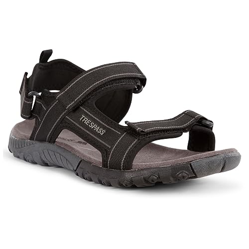 Trespass Herren Alderley Sandalen, Schwarz (Black), 43 EU von Trespass