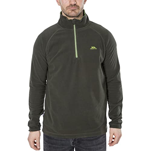 Trespass Herren Blackford Fleece-Jacke, Oli, XXS von Trespass