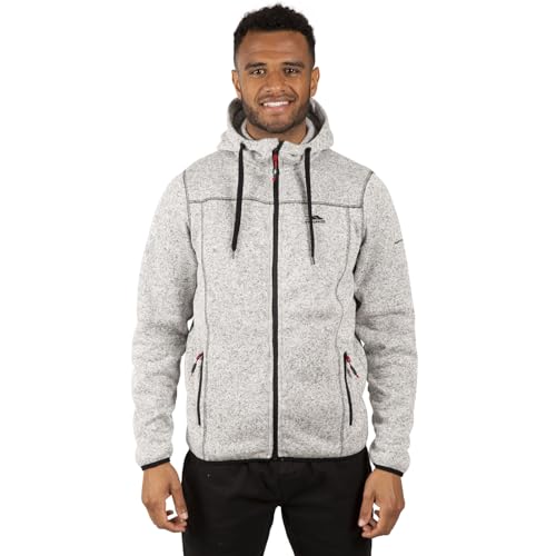 Trespass Herren Fleecejacke Odeno (L) (WeiÃŸ meliert) von Trespass