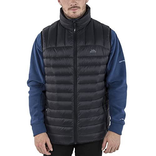 Trespass Herren Hoppers-Male Down Gilet Weste, Schwarz, L von Trespass