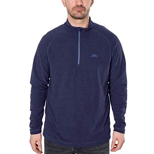 Trespass Herren Keynote Warmes Microfleece mit halbem Rei verschluss 140 g m , Dunkles Marineblau, XXL EU von Trespass