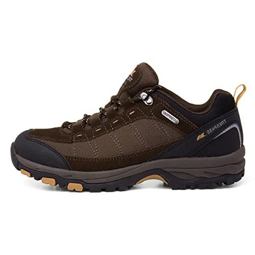 Trespass Herren Scarp Trekking-& Wanderhalbschuhe, Braun (Dark Brown Dkb), 45 EU von Trespass