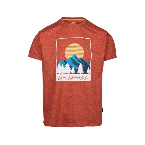 Trespass - Idukki T-Shirt für Herren (L) (Dunkel Orange) von Trespass