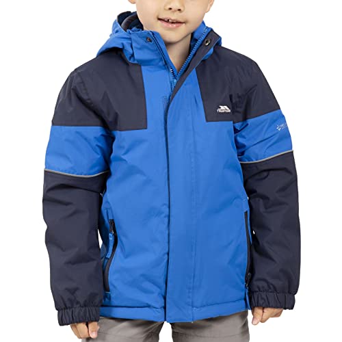 Trespass Jungen Unlock-Male Rain JKT Tp50 Jacke, blau, 11-12 años von Trespass