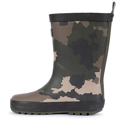 Trespass Kinder Gummistiefel Gummistiefel Verstellbare Schnalle Pfütze, camouflage, 24 EU von Trespass