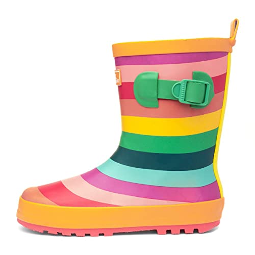 Trespass Puddle-Kids Welly Gummistiefel, Regenbogenfarbener Streifen, 25 EU von Trespass