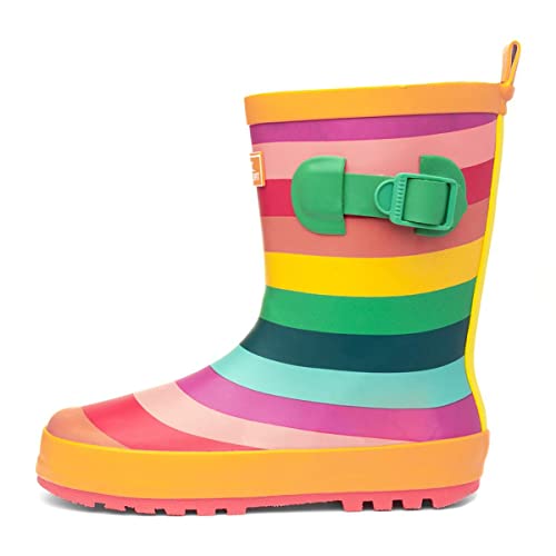 Trespass Puddle-Kids Welly Gummistiefel, Regenbogenfarbener Streifen, 26 EU von Trespass