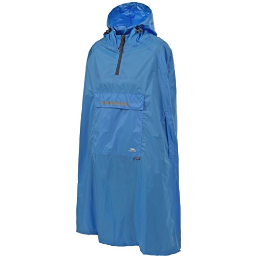 Trespass Qikpac Unisex Regen Poncho mit Kapuze (S) (Kobalt) von Trespass