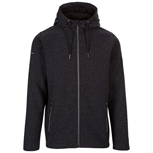 Trespass Herren Male At200 Fleece, Black Marl, M von Trespass