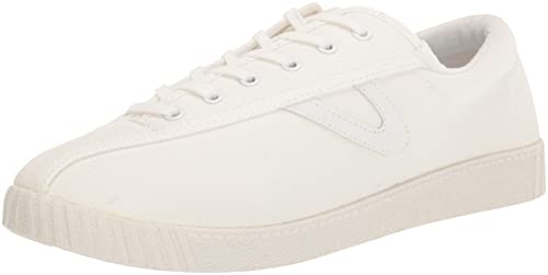 TRETORN Nyliteplus Canvas Sneaker Damen Schnürschuhe Casual Tennisschuhe Klassischer Vintage Stil, weiß, 42.5 EU von Tretorn