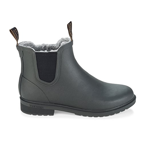 Tretorn Chelsea Classic Winter Kurzschaft Gummistiefel Wasserdicht Natürliches Gummi Unisex, Schwarz - Größe: 43 von Tretorn