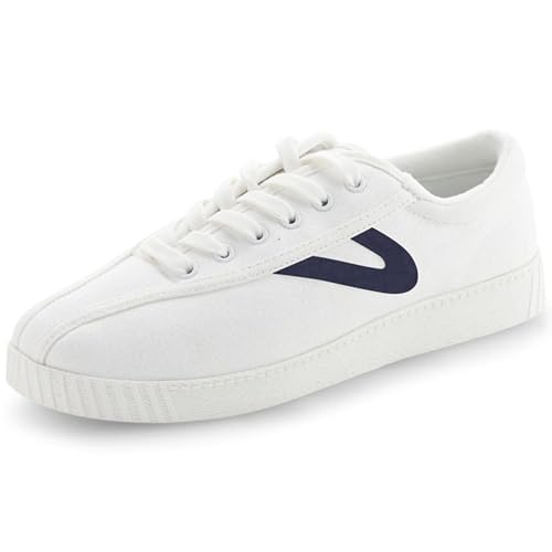 Tretorn Nyliteplus Canvas Sneaker Damen Schnürschuhe Casual Tennisschuhe Klassischer Vintage Stil, Weiß Marineblau, 37 EU Tretorn Nyliteplus Canvas Sneaker Damen Schnürschuhe Casual Tennisschuhe Klassischer Vintage Stil, Weiß Marineblau, 37 EU von Tretorn
