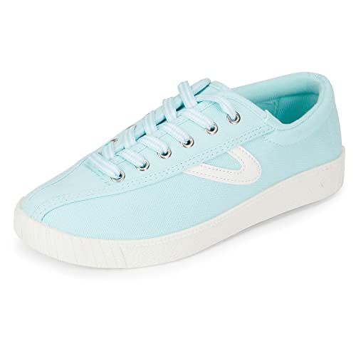 TRETORN Nyliteplus Canvas Sneakers Damen Schnürschuhe Casual Tennis Schuhe Klassischer Vintage Stil, Mintweiß gestreiftes Ripsband, 39 EU von Tretorn