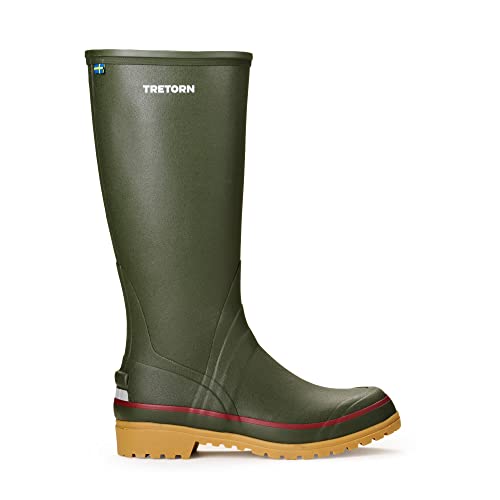 Tretorn Sarek 72 Grün - Klassischer hoch geschnittener Outdoor Gummistiefel, Größe EU 37 - Farbe Green von Tretorn