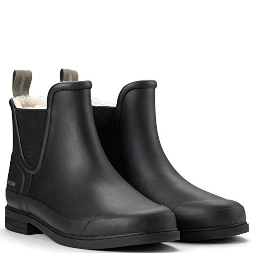 Tretorn W Eva Winter Schwarz - Klassischer Warmer Damen Chelsea Winter-Gummistiefel, Größe EU 38 - Farbe Black - Black von Tretorn