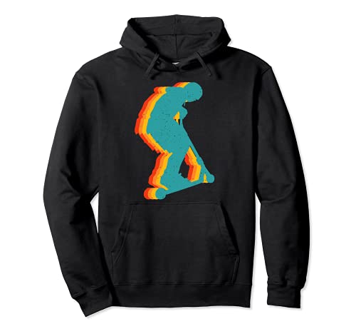 Scooter Roller Tretroller Stunt Geschenk für Kinder & Jungen Pullover Hoodie von Tretroller & Scooter Geschenke Shop Vintage Retro