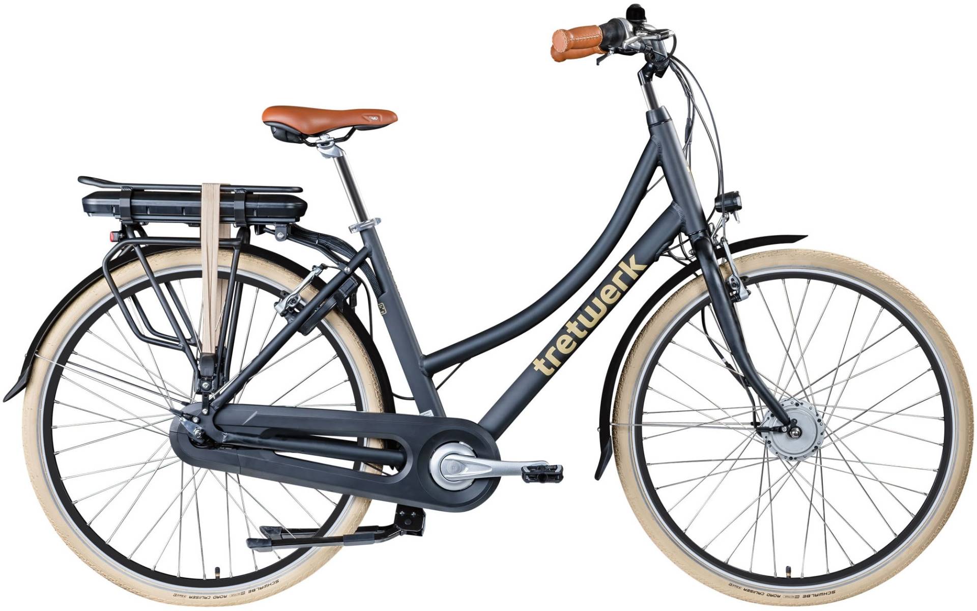 Tretwerk "Aurora" 7 Gang Nabenschaltung Frontmotor 250 W Pedelec, Elektrofahrrad für Damen und Herren von Tretwerk