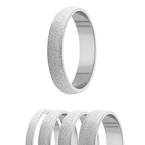Ring - 925 Silber - 4 Breiten - Diamant - Silber [07.] - Breite: 2mm - Ringgröße: 55 von Treuheld
