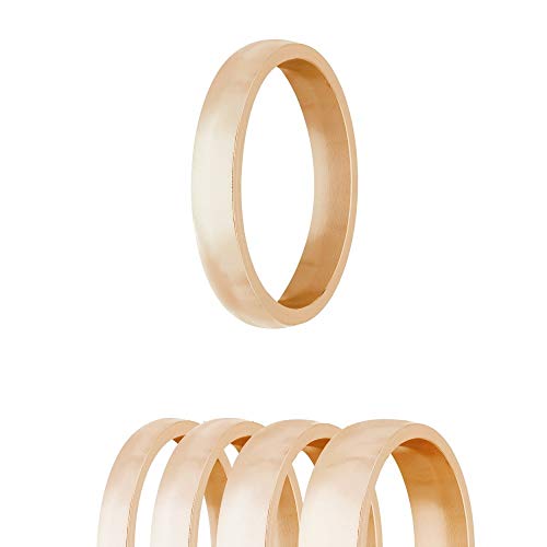 Ring - Edelstahl - 4 Breiten - Matt - Rosegold [04.] - Breite: 2mm - Ringgröße: 52 von Treuheld
