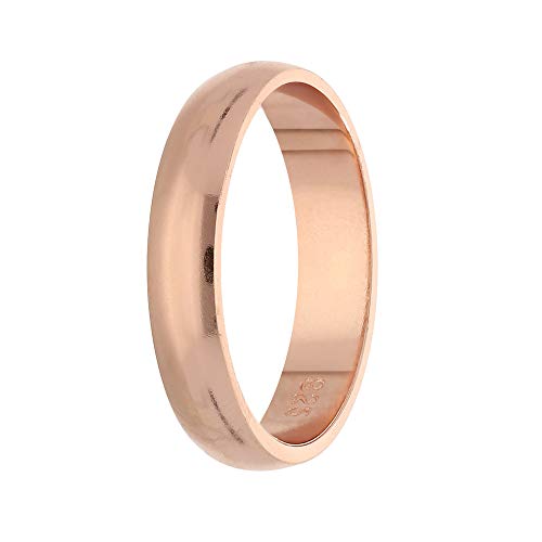 Treuheld® 925 Sterling Silber Ring | Roségold | Ringgröße 48 | Breite 2mm | Damen & Herren | glänzend | Freundschaftsring Verlobungsring Ehering von Treuheld