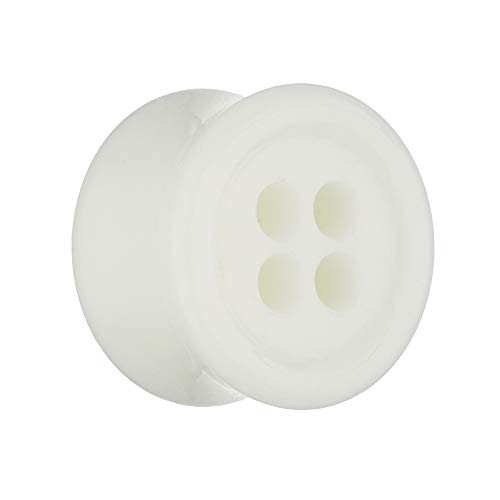 Treuheld Classic Plug - Knopf - Weiß 6 mm von Treuheld