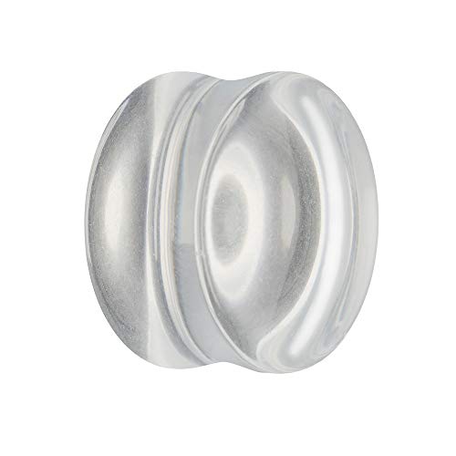 Treuheld® | 12mm Glas Ohr Plug/Flesh Tunnel | Klar | Double Flared | Ohne Gewinde | Damen und Herren | durchsichtig/transparent Treuheld® | 12mm Glas Ohr Plug/Flesh Tunnel | Klar | Double Flared | Ohne Gewinde | Damen und Herren | durchsichtig/transparent von Treuheld
