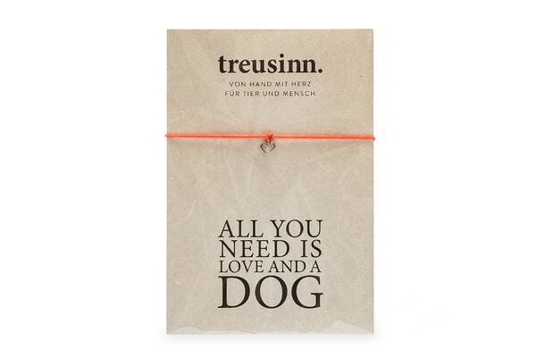 Treusinn Armband BUDDY All you need...DOG / Herz-Anhänger Treusinn Armband BUDDY All you need...DOG / Herz-Anhänger von Treusinn