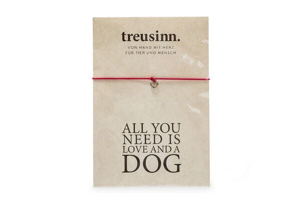 Treusinn Armband BUDDY All you need...DOG / Herz-Anhänger Treusinn Armband BUDDY All you need...DOG / Herz-Anhänger von Treusinn