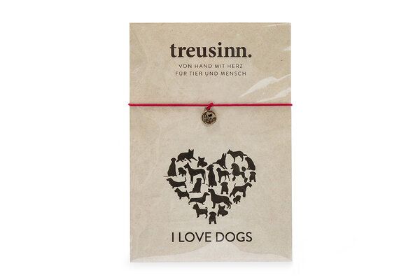 Treusinn Armband BUDDY I love dogs / gravierter Anhänger Treusinn Armband BUDDY I love dogs / gravierter Anhänger von Treusinn