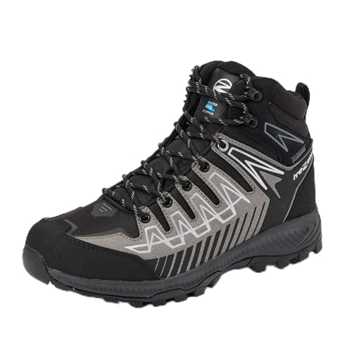 Trezeta 010724050 THUNDER MID WP Hiking shoe Herren BLACK GREY EU 42 von Trezeta