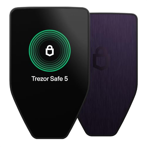 Trezor Safe 5 – Krypto-Hardware Wallet mit Secure Element und Passphrase, Farb-Touchscreen, Haptic Feedback, Bitcoin-Sicherheit, Unterstützt Tausende von Coins (Violet Ore) von Trezor