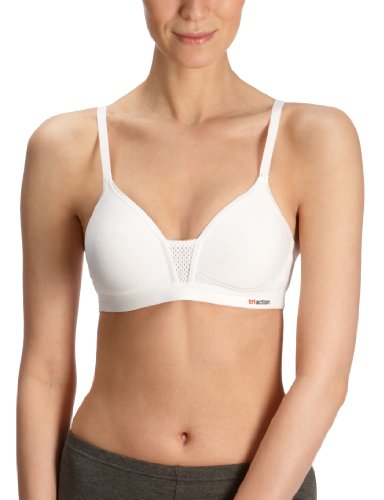 TriAction Damen BH (Ohne Bügel), Soft Support N (1JZ61), Gr. 70B, Weiß (WHITE) von TriAction