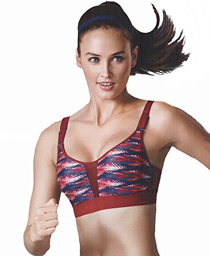 TriAction Damen Boost Lite WHU Sport-BH, Mehrfarbig (Red-Dark Combination R9), 70B von TriAction