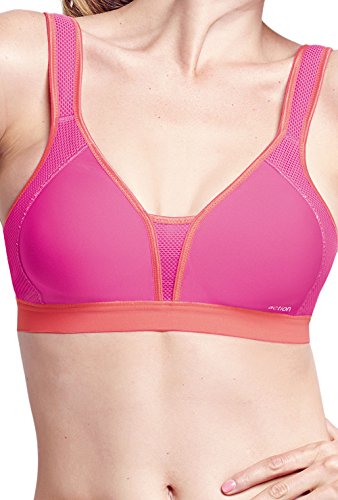 TriAction Damen Bügelloser BH Extreme N, Gr. 75B, Rosa (SAKURA PINK E4) von TriAction